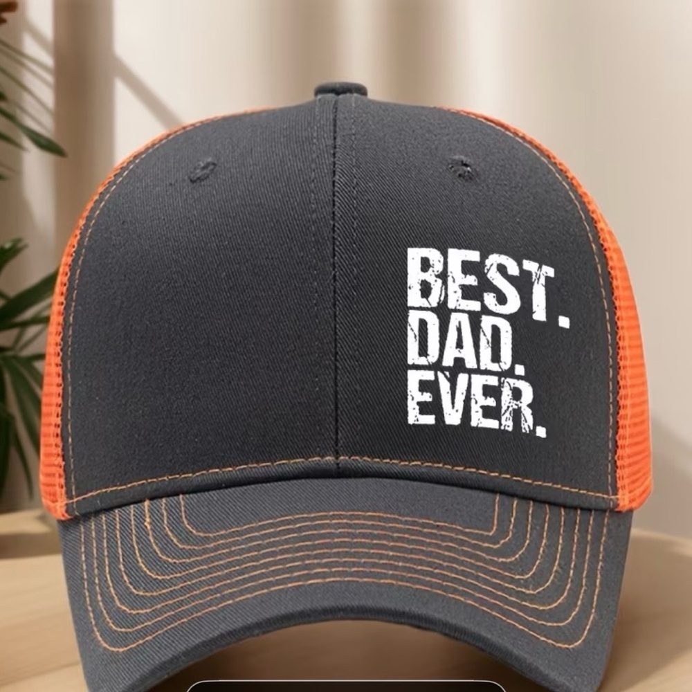 Best Dad Ever Baseball Hat Cap Father's Day